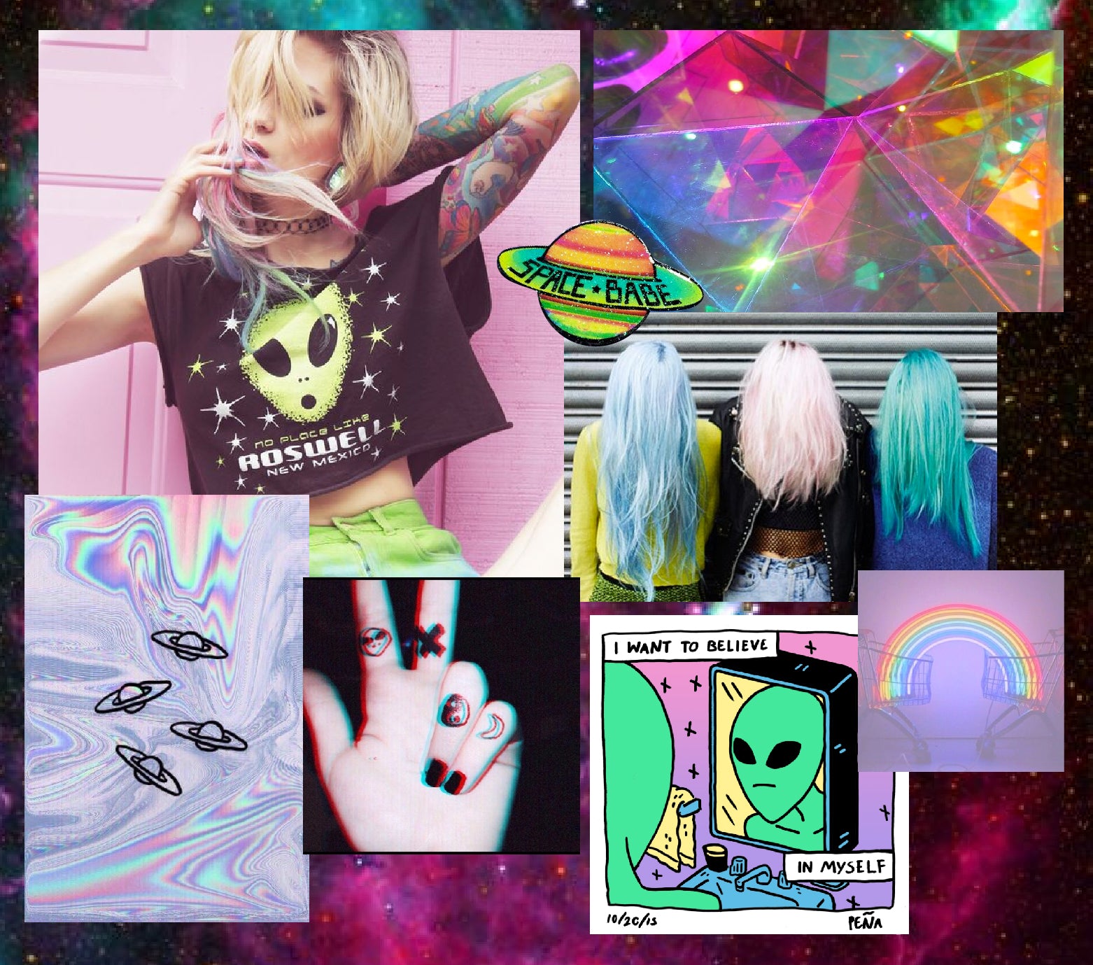 alien nails tumblr