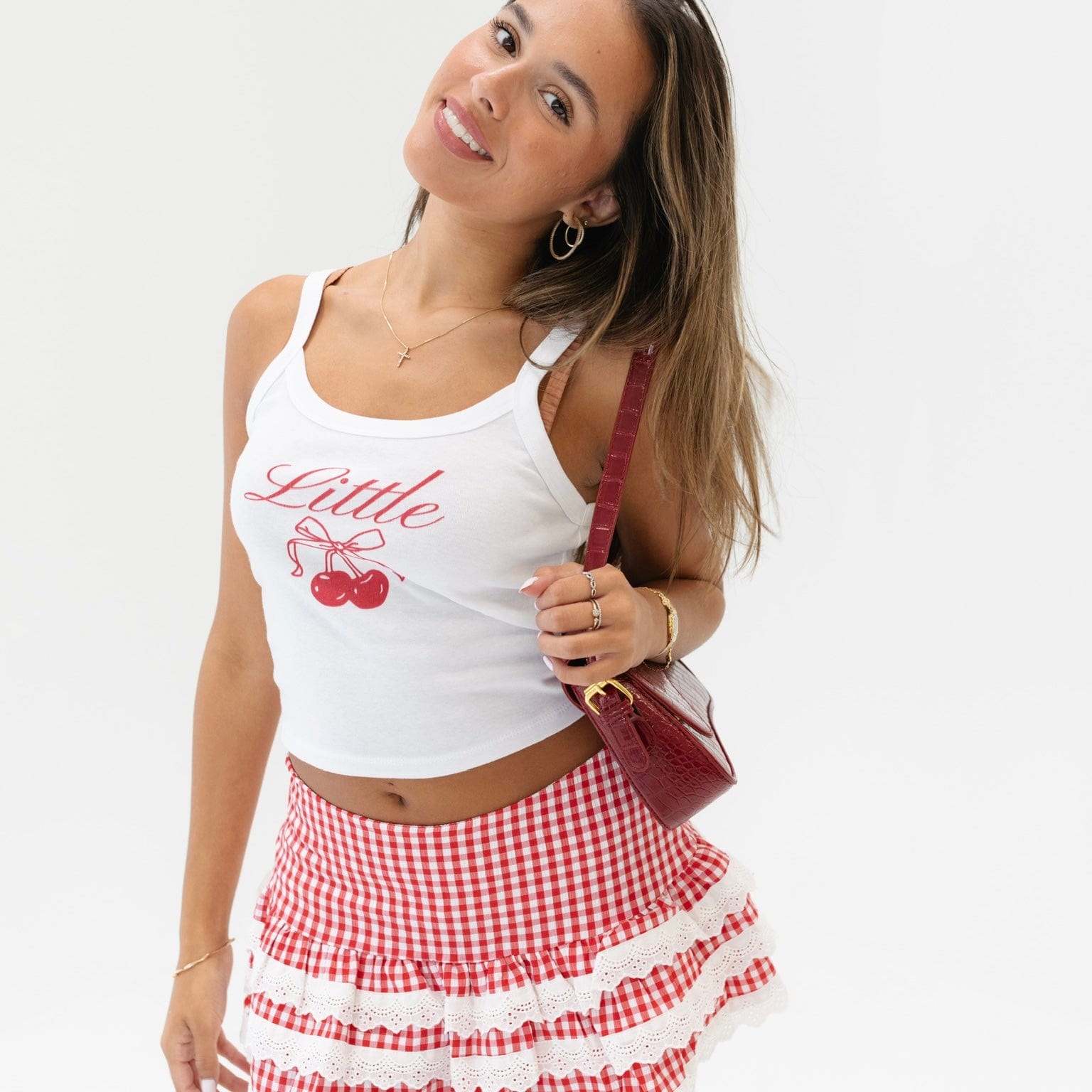 Cherry Fam Tank Top by Ali & Ariel | Sorority Apparel | Greek T-Shirt