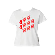 Ali & Ariel Cherry Pop Baby Tee Alpha Chi Omega / Small