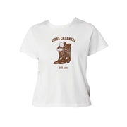Ali & Ariel Gaby Baby Tee Alpha Chi Omega / Small