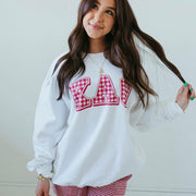 Ali & Ariel Greek Gingham Crewneck