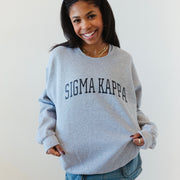 Ali & Ariel Grey Arc Crewneck