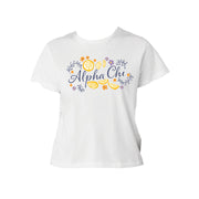Ali & Ariel Lemon Drop Baby Tee Alpha Chi Omega / Small