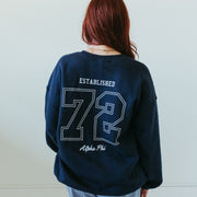 Ali & Ariel Navy Major League Crewneck