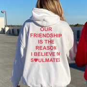 Ali & Ariel White Soulmates Hoodie