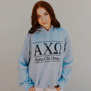 Ali & Ariel Classic Letters Hoodie in Sport Grey <br> (sororities G-Z)