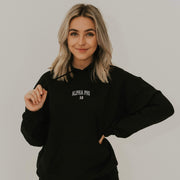Ali & Ariel Embroidered Collegiate Hoodie <br> (sororities A-D)