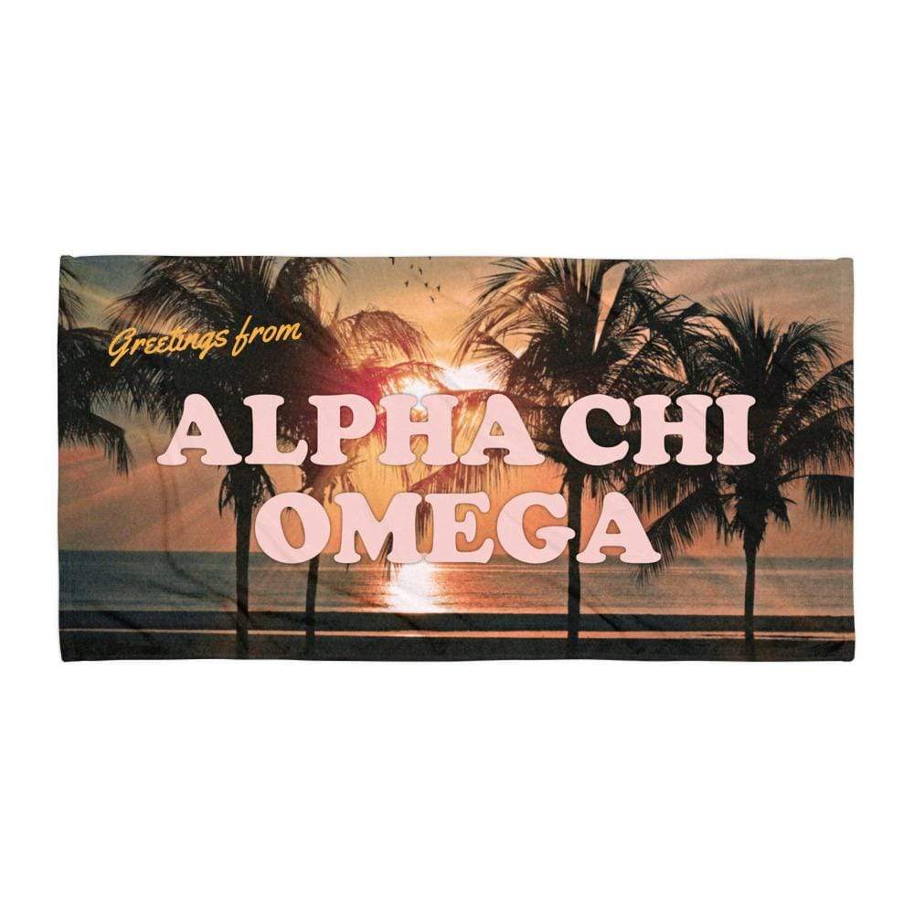 Greetings From Beach Towel available for multiple organizations