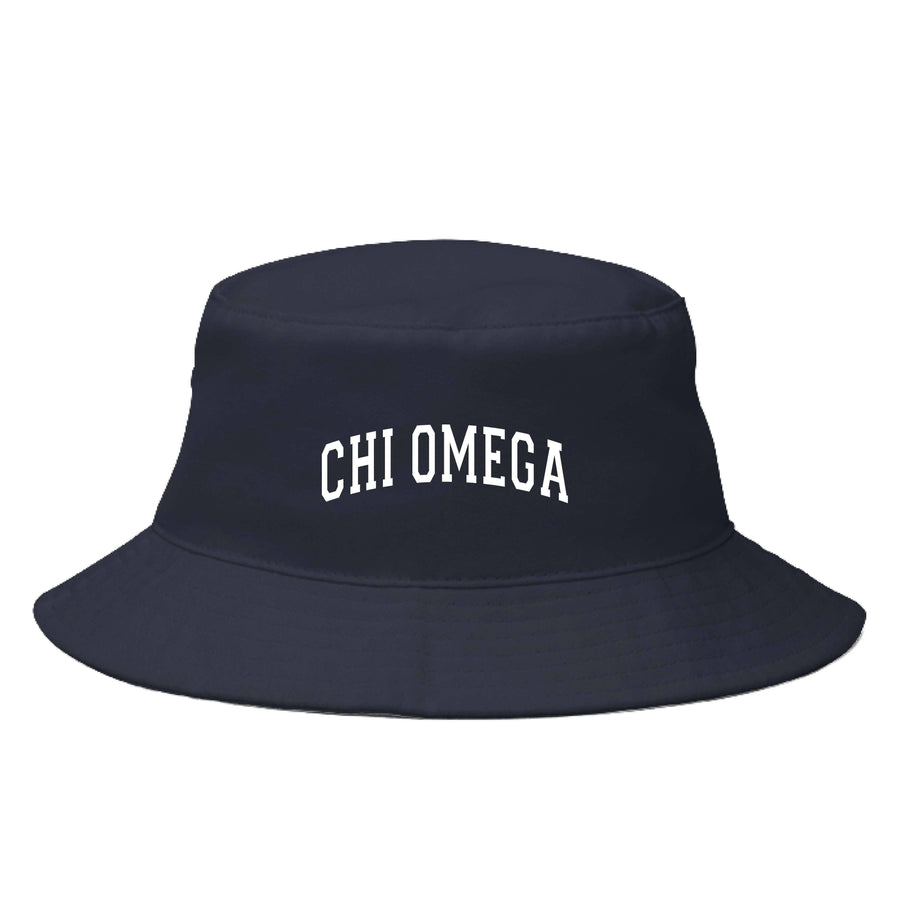 Ali & Ariel Navy Bucket Hat (available for all sororities) Chi Omega