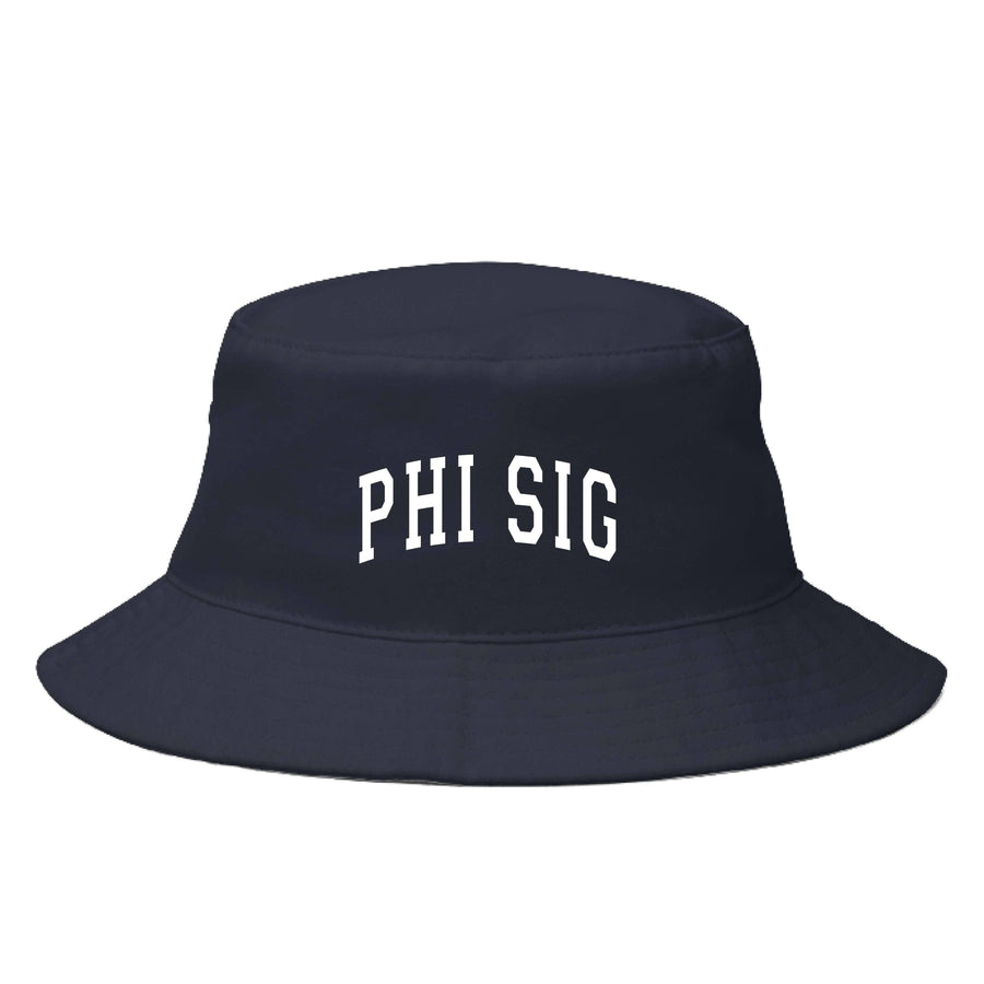 Ali & Ariel Navy Bucket Hat (available for all sororities) Phi Sigma Sigma