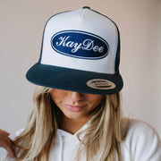 Ali & Ariel Navy Road Trip Trucker Hat (available for all sororities)