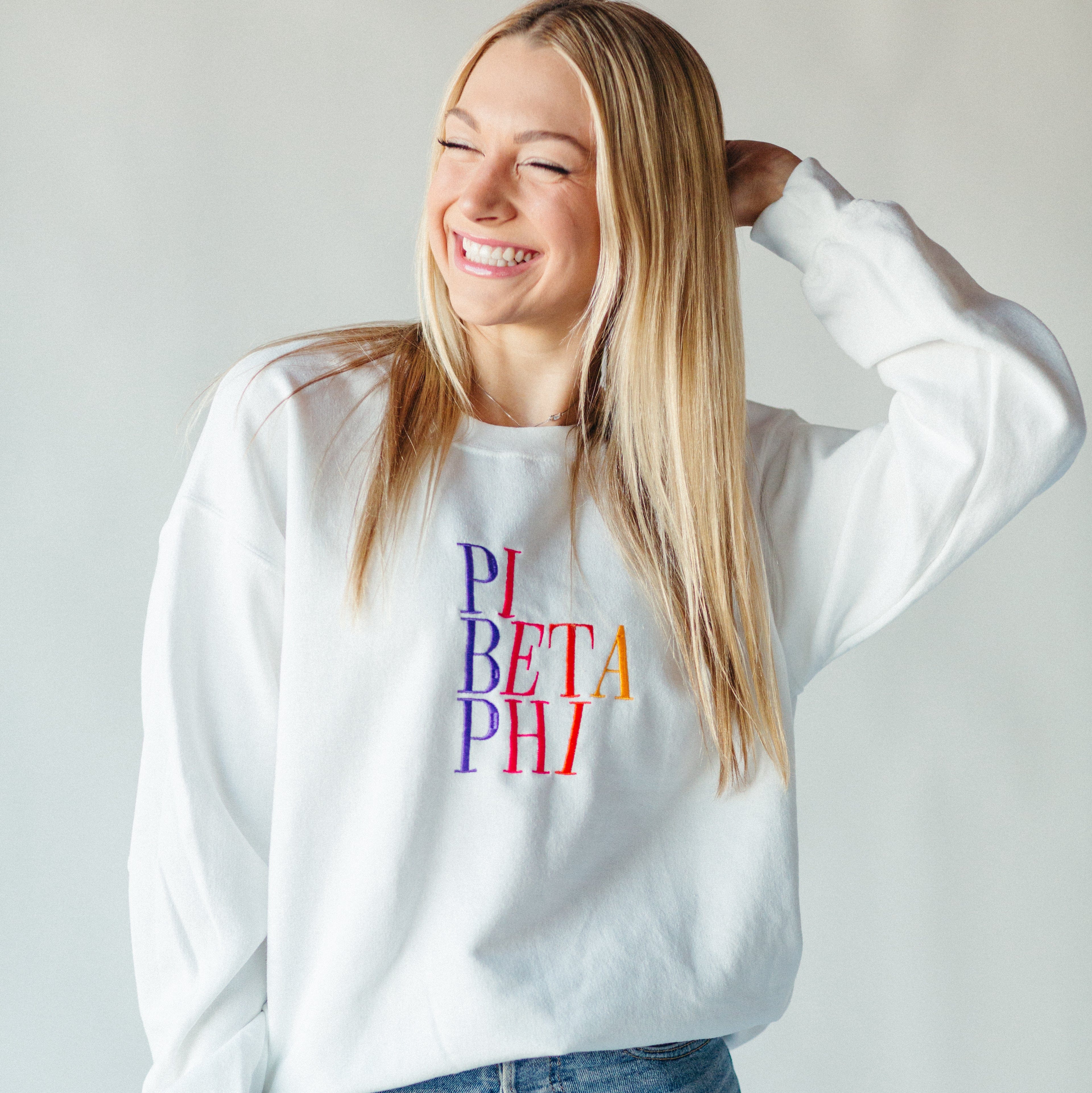 Corded sorority sweatshirts hot sale