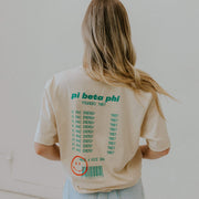 Ali & Ariel Receipt Tee <br> (sororities G-Z)