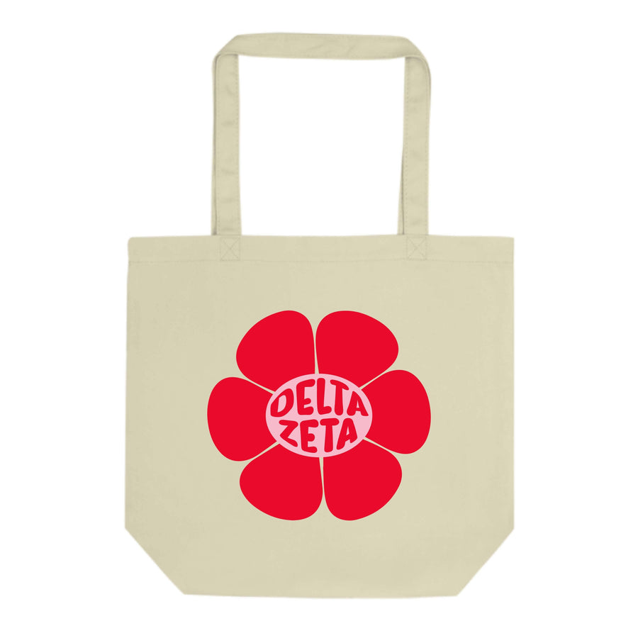 Ali & Ariel Red Flower Tote (available for multiple organizations!) Delta Zeta