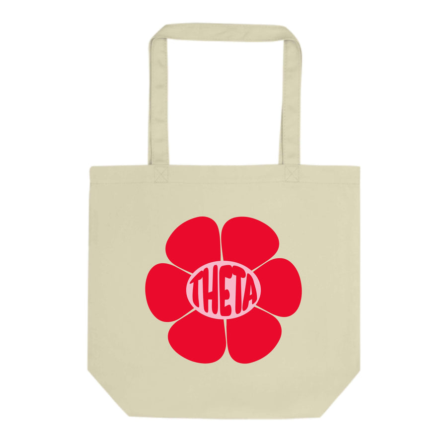 Ali & Ariel Red Flower Tote (available for multiple organizations!) Kappa Alpha Theta