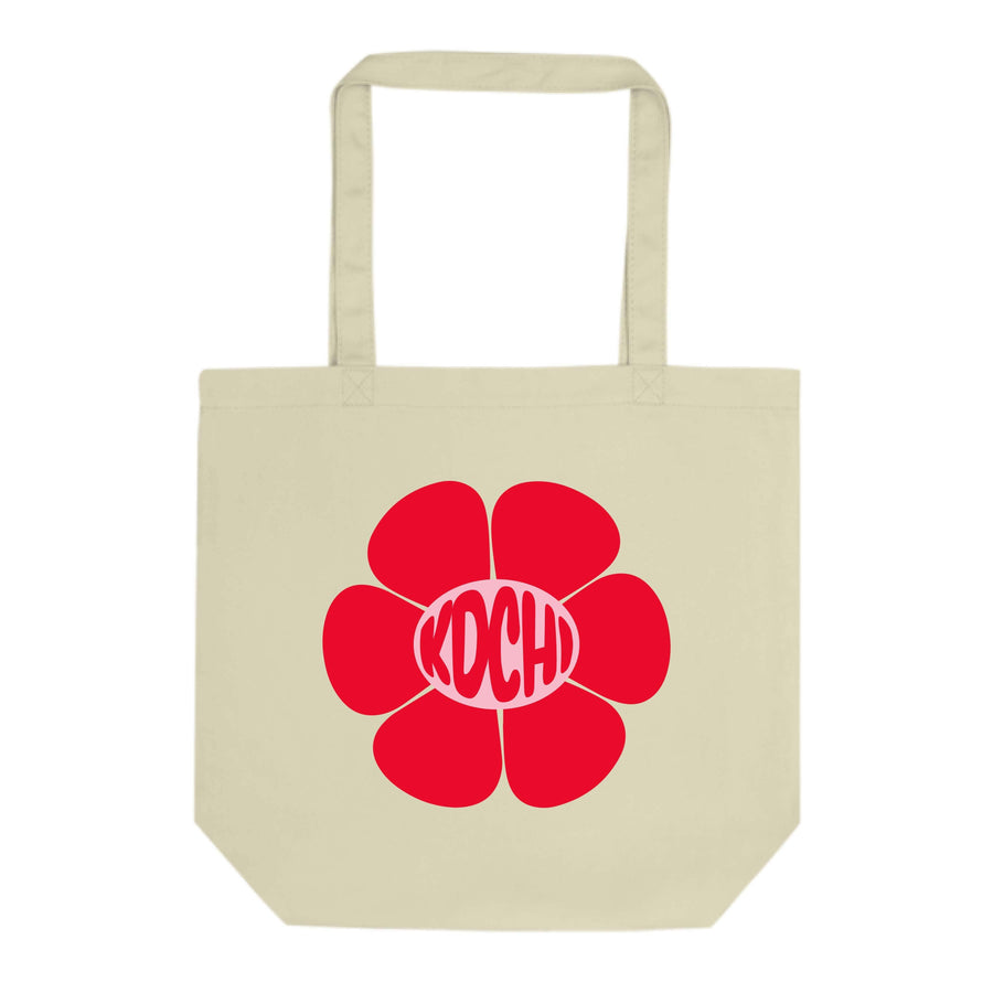 Ali & Ariel Red Flower Tote (available for multiple organizations!) Kappa Delta Chi