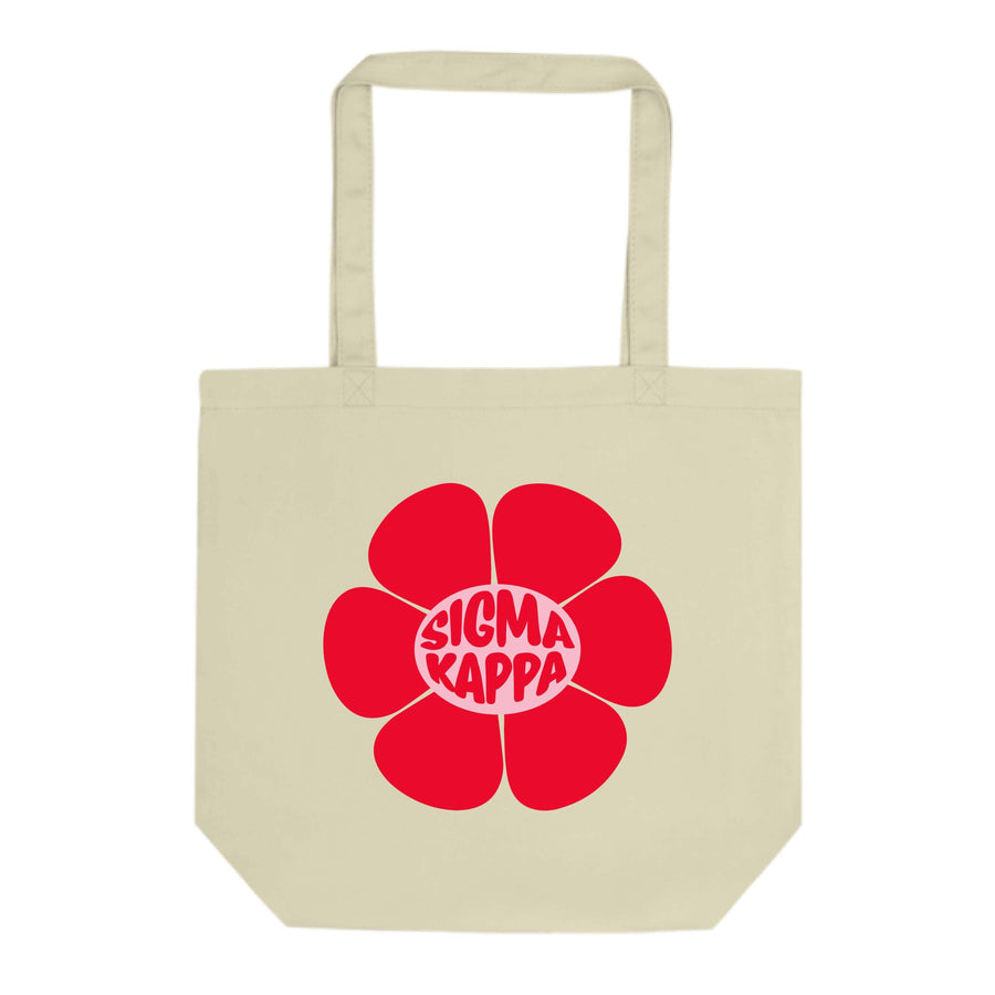 Ali & Ariel Red Flower Tote (available for multiple organizations!) Sigma Kappa