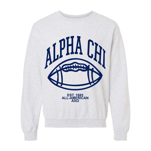 Ali & Ariel All-American Crewneck Alpha Chi Omega / Medium
