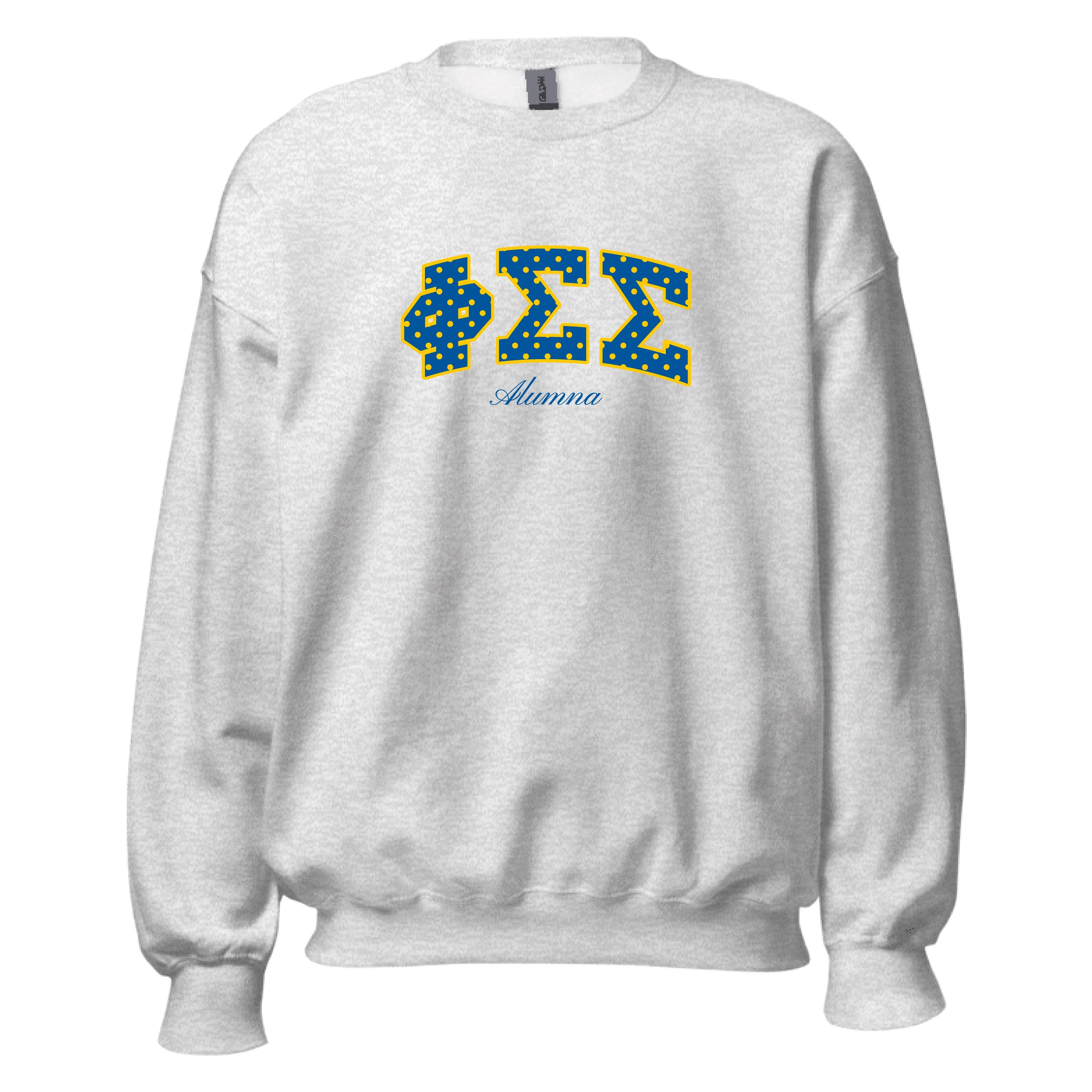 Ali & Ariel Alumna Embroidered Polka Dot Crewneck Phi Sigma Sigma / Medium