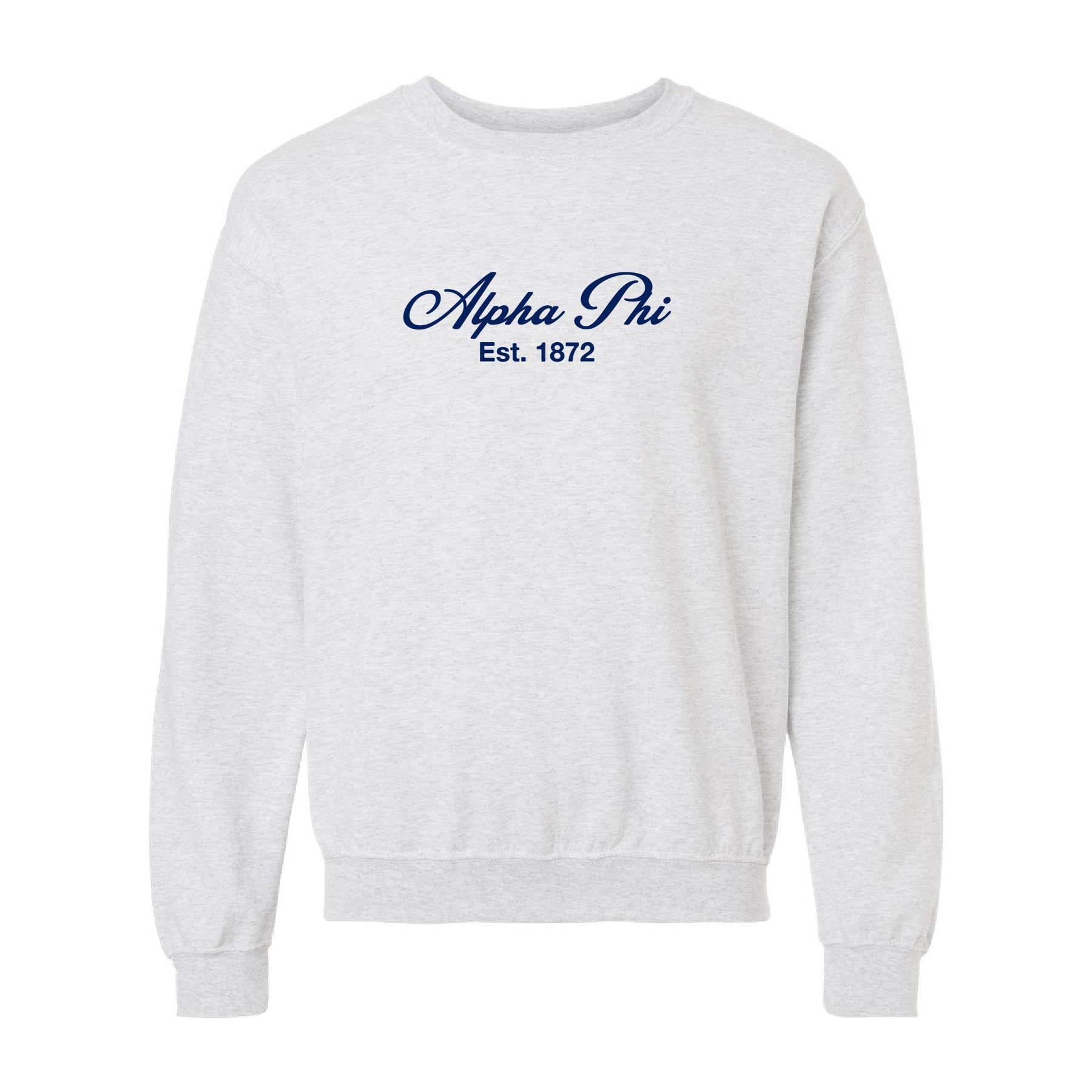 Ali & Ariel Ash Embroidered Crewneck Alpha Phi / Medium