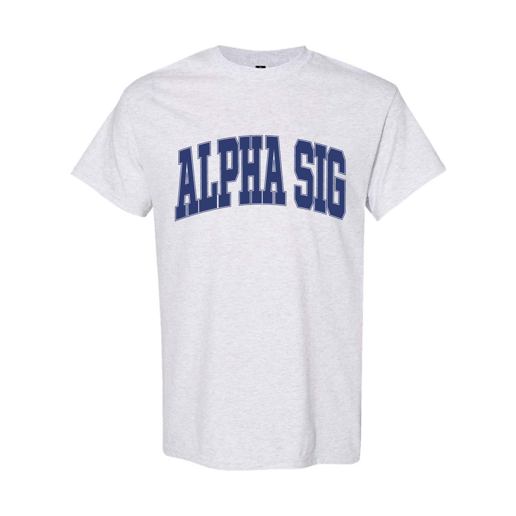 Ali & Ariel Ash Grey Collegiate Tee Alpha Sigma Alpha / Medium