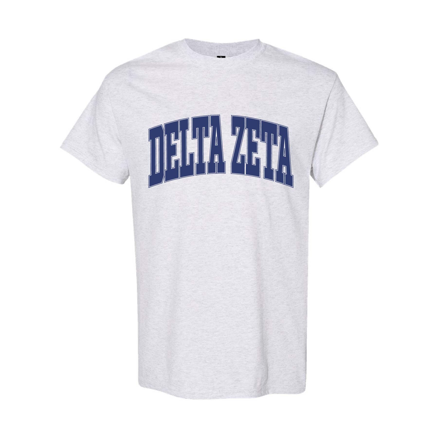 Ali & Ariel Ash Grey Collegiate Tee Delta Zeta / Medium