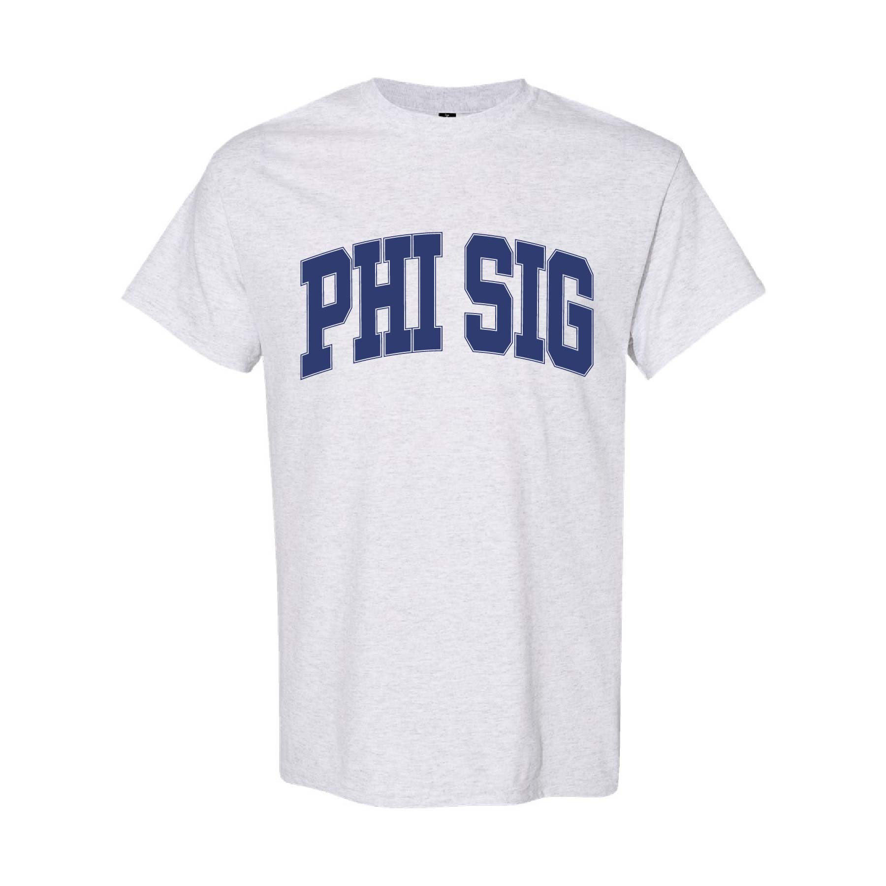 Ali & Ariel Ash Grey Collegiate Tee Phi Sigma Sigma / Medium