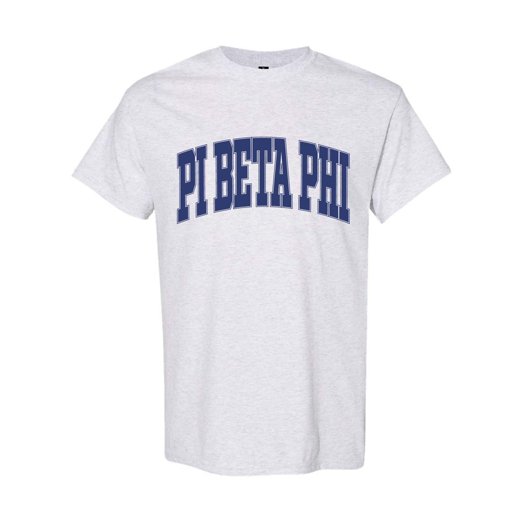 Ali & Ariel Ash Grey Collegiate Tee Pi Beta Phi / Medium