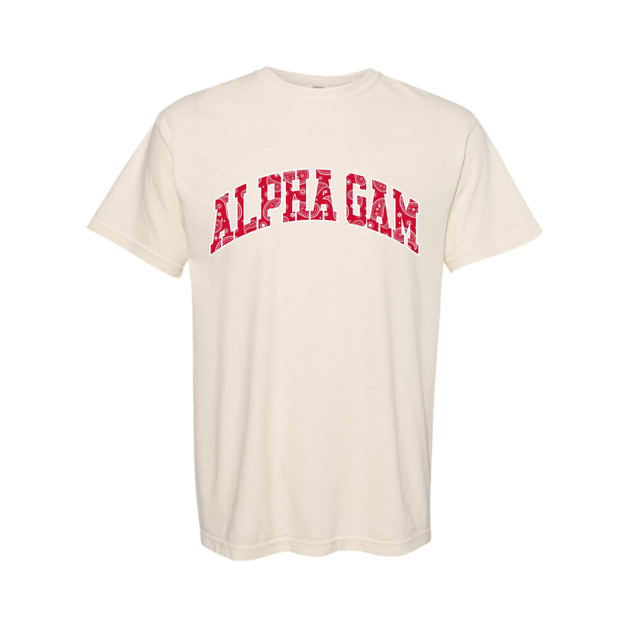 Ali & Ariel Bandana Tee Alpha Gamma Delta / Medium