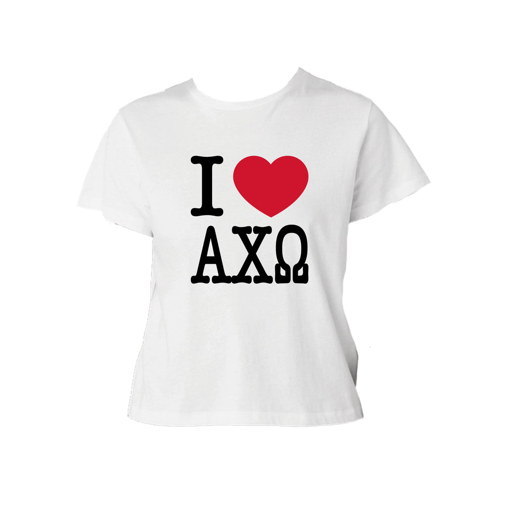 Ali & Ariel Big Apple Baby Tee Alpha Chi Omega / Small