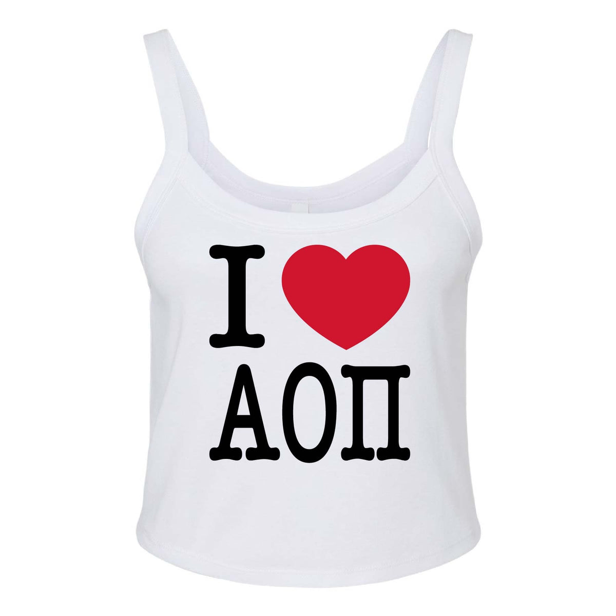 Ali & Ariel Big Apple Tank Top Alpha Omicron Pi / XS
