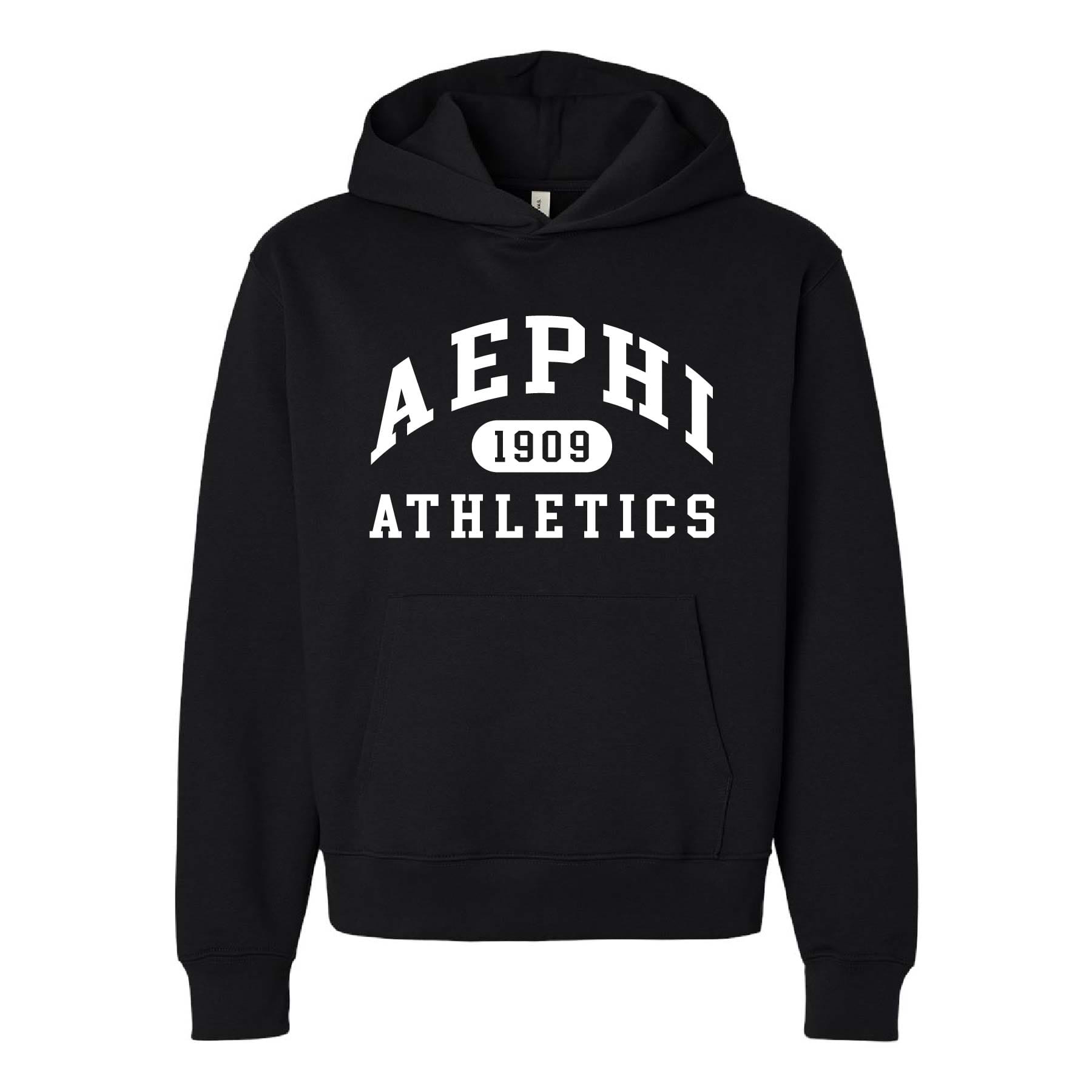 Ali & Ariel Black Athletic Hoodie Alpha Epsilon Phi / Medium