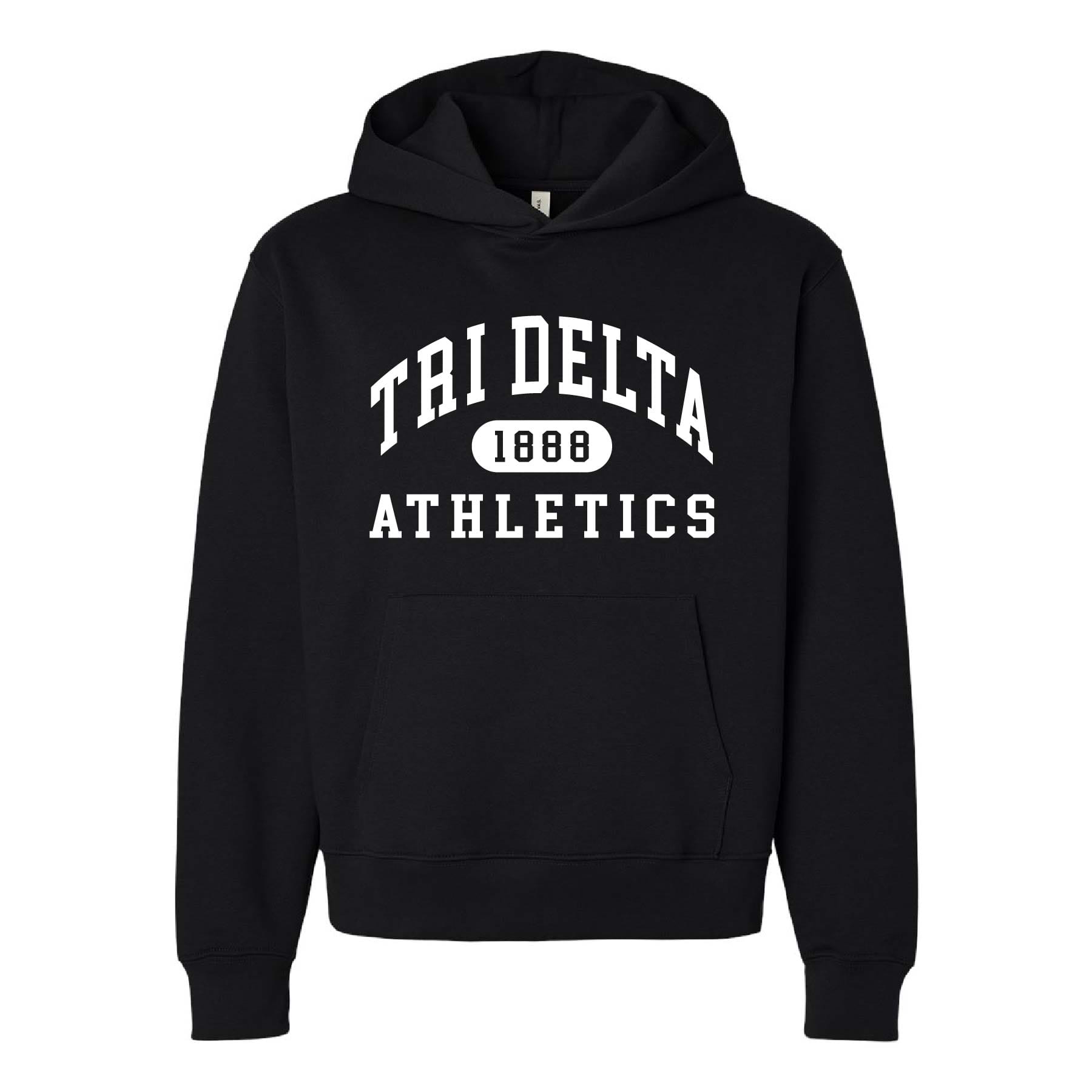 Ali & Ariel Black Athletic Hoodie Delta Delta Delta / Medium
