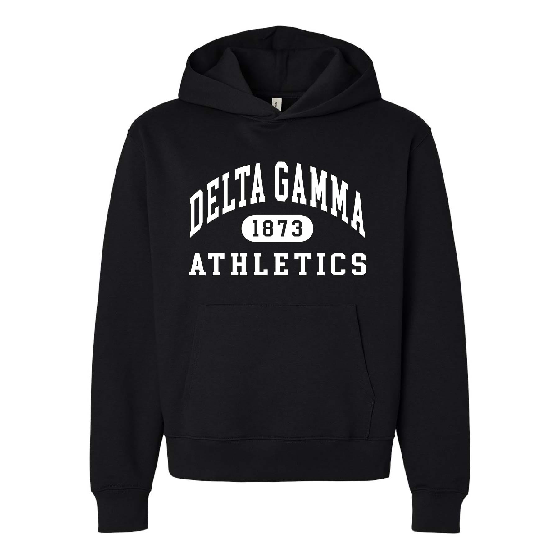 Ali & Ariel Black Athletic Hoodie Delta Gamma / Medium