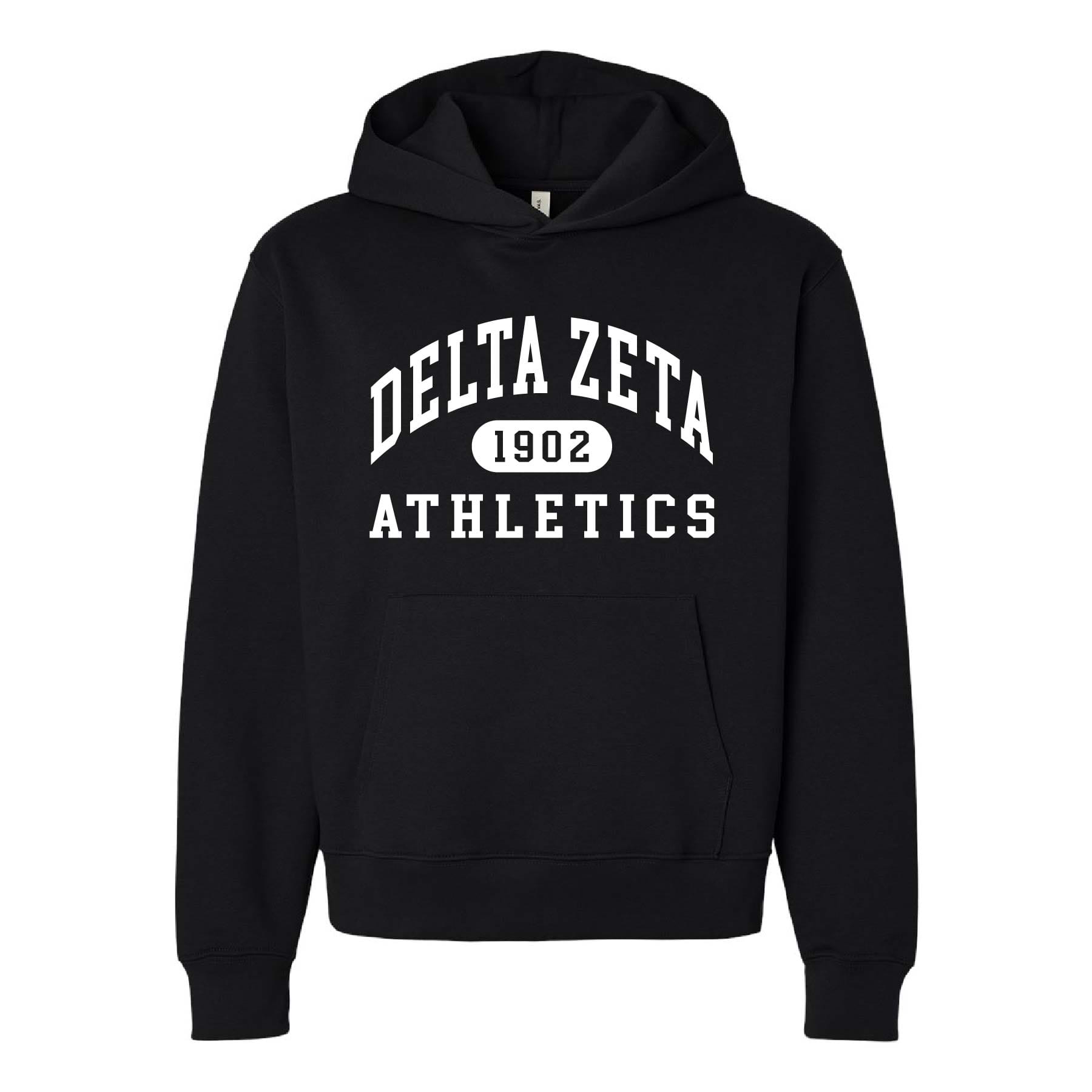 Ali & Ariel Black Athletic Hoodie Delta Zeta / Medium