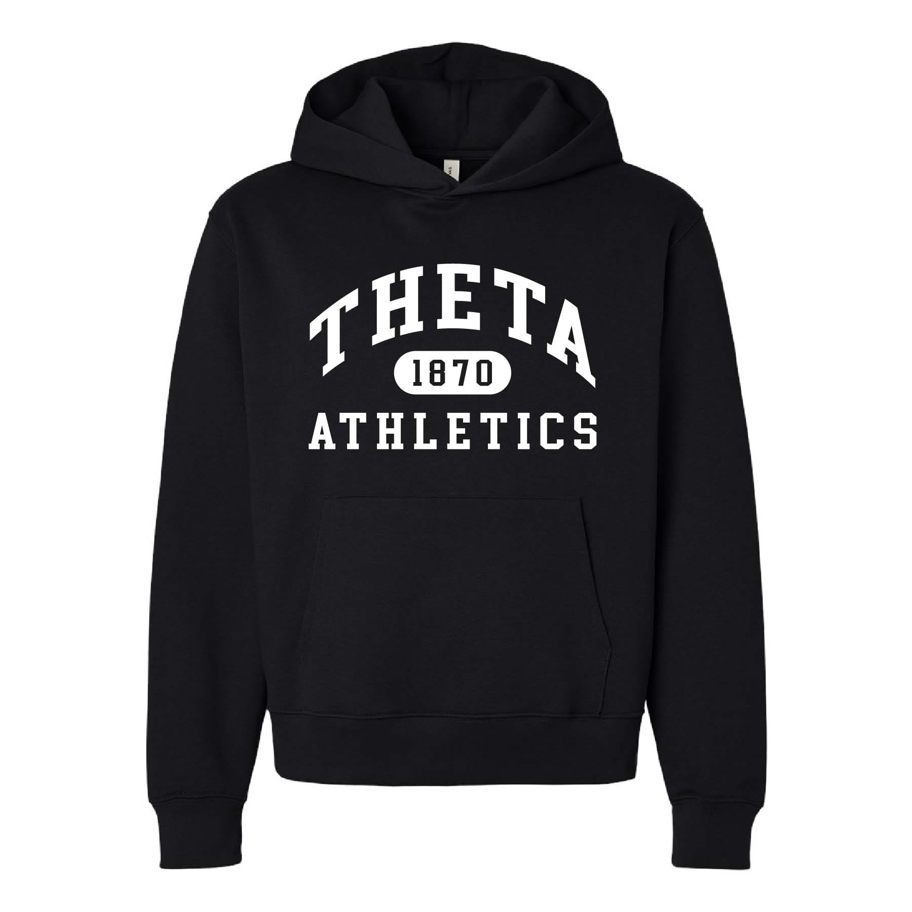 Ali & Ariel Black Athletic Hoodie Kappa Alpha Theta / Medium
