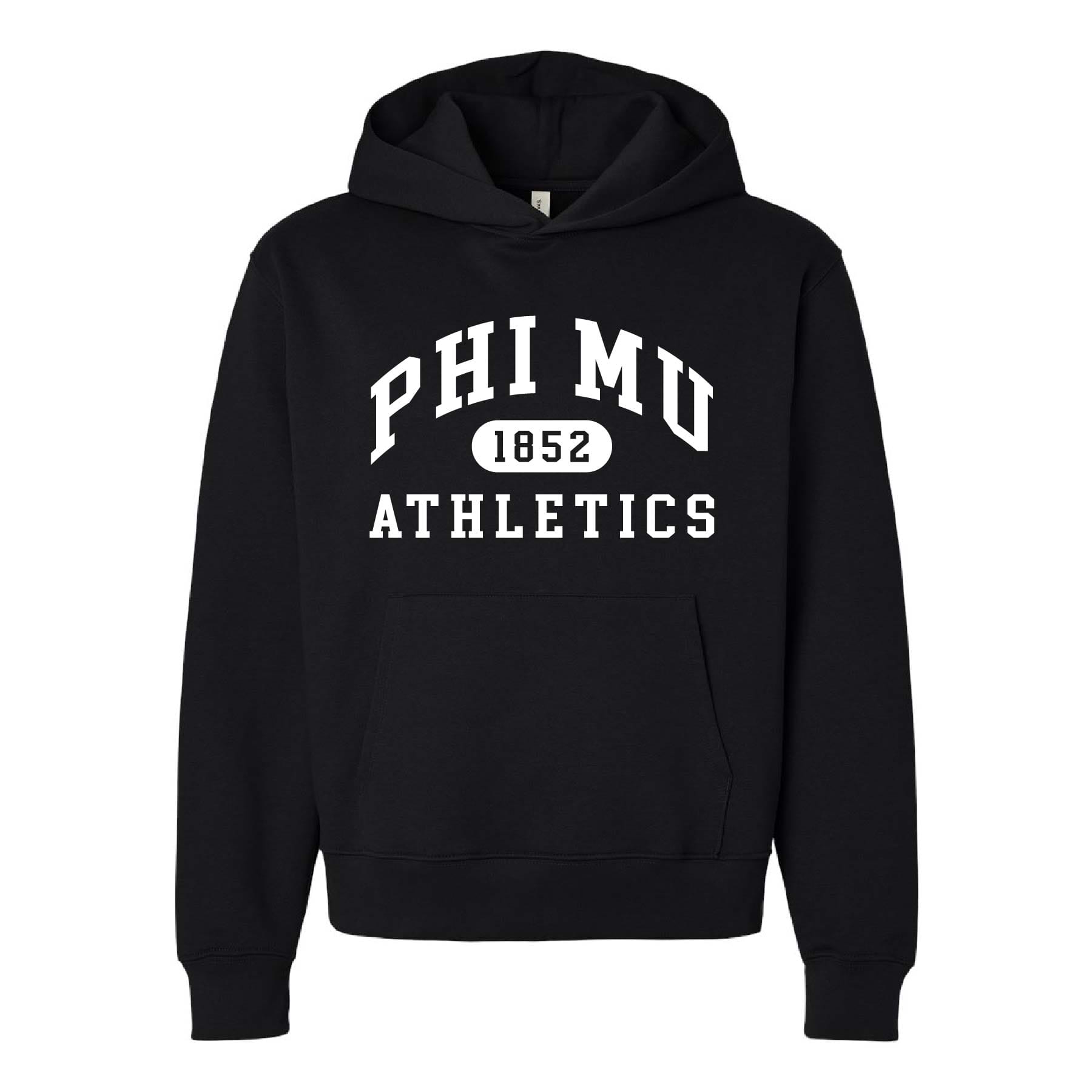 Ali & Ariel Black Athletic Hoodie Phi Mu / Medium