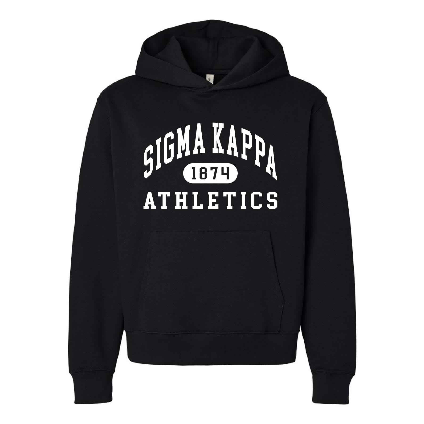 Ali & Ariel Black Athletic Hoodie Sigma Kappa / Medium