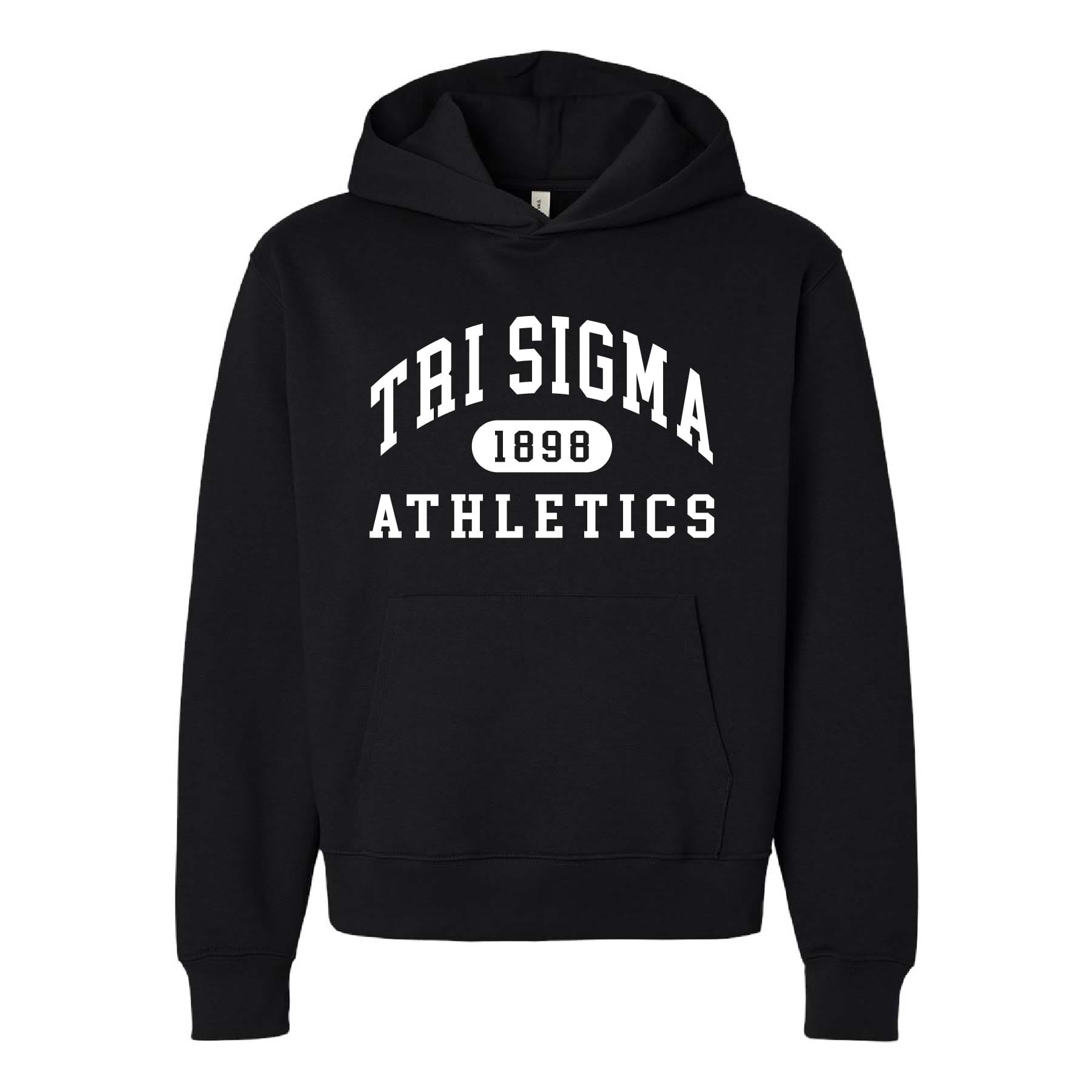 Ali & Ariel Black Athletic Hoodie Sigma Sigma Sigma / Medium