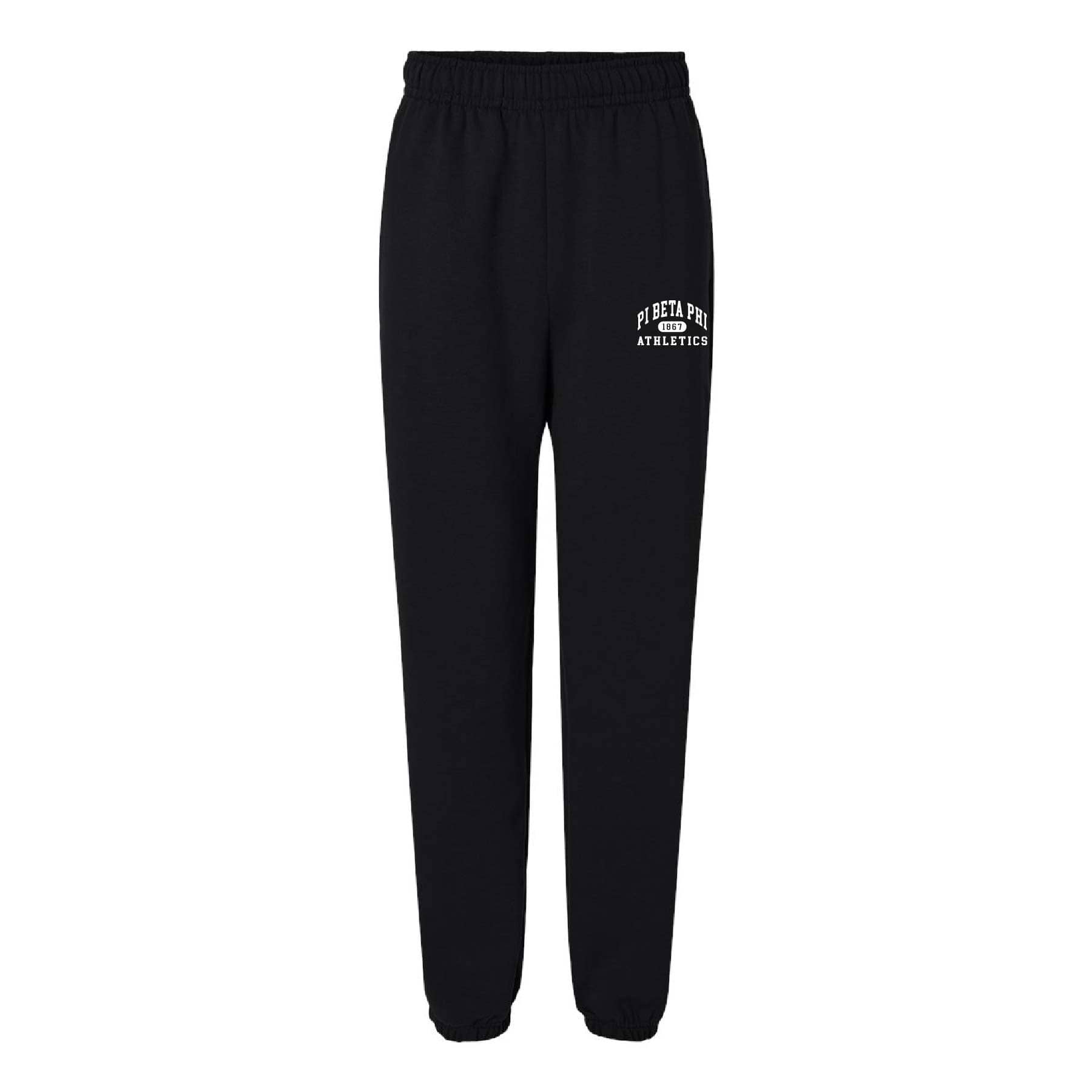 Ali & Ariel Black Athletic Sweatpants Pi Beta Phi / Small