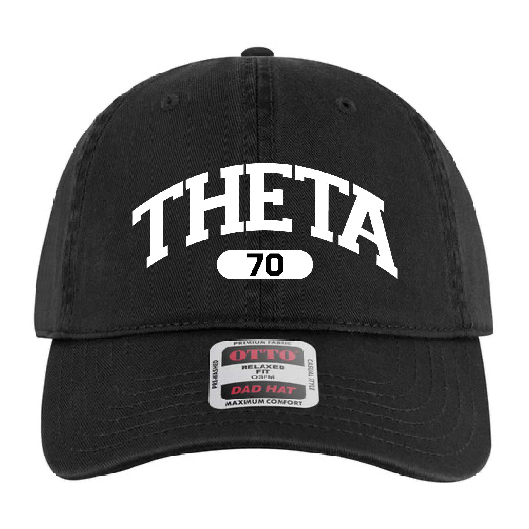 Ali & Ariel Black Collegiate Sports Dad Hat Kappa Alpha Theta