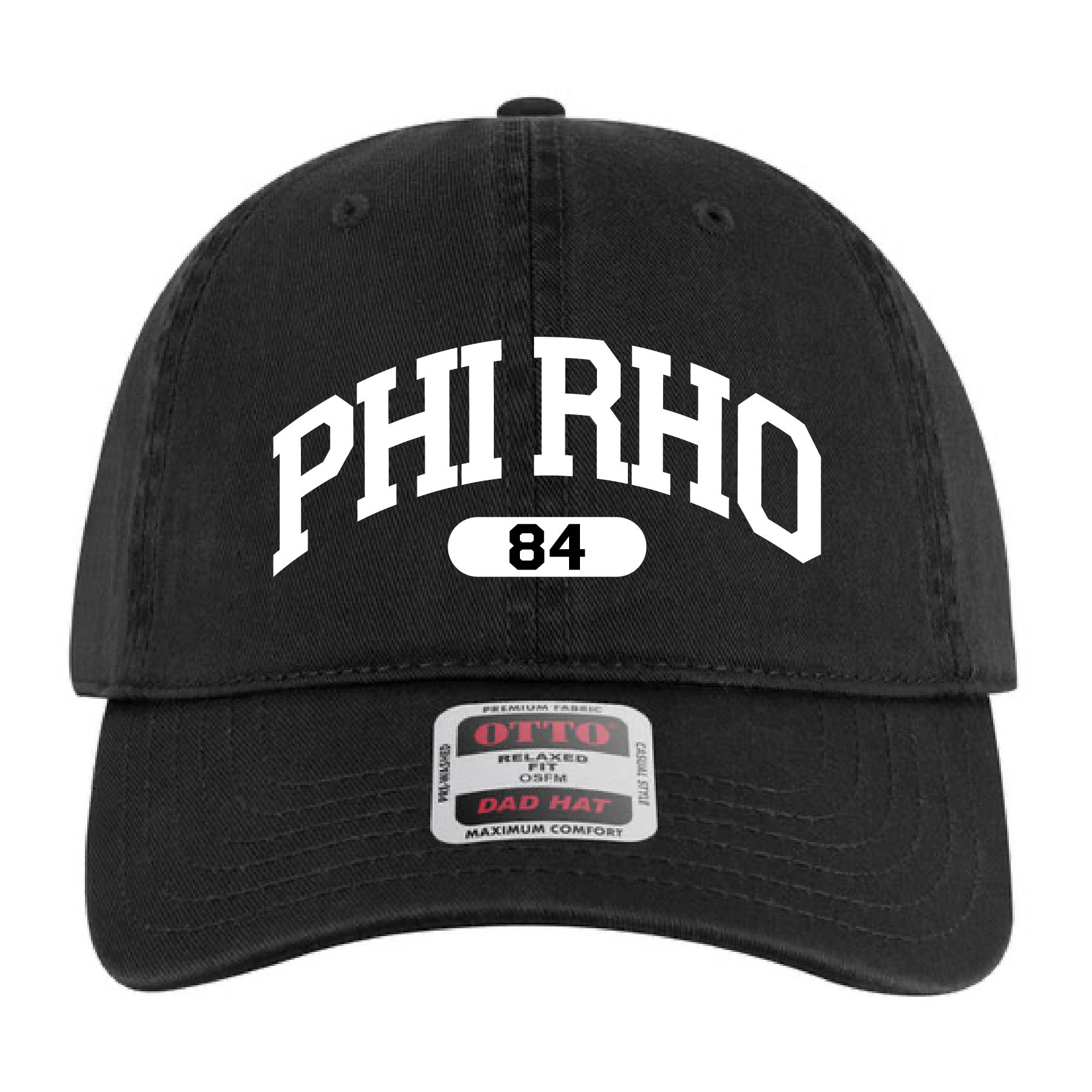 Ali & Ariel Black Collegiate Sports Dad Hat Phi Sigma Rho