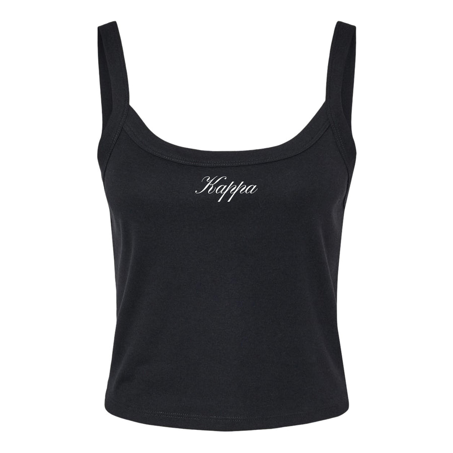 Ali & Ariel Black Cursive Tank Top Kappa Kappa Gamma / XS