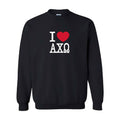 Ali & Ariel Black Embroidered Big Apple Crewneck Alpha Chi Omega / Medium