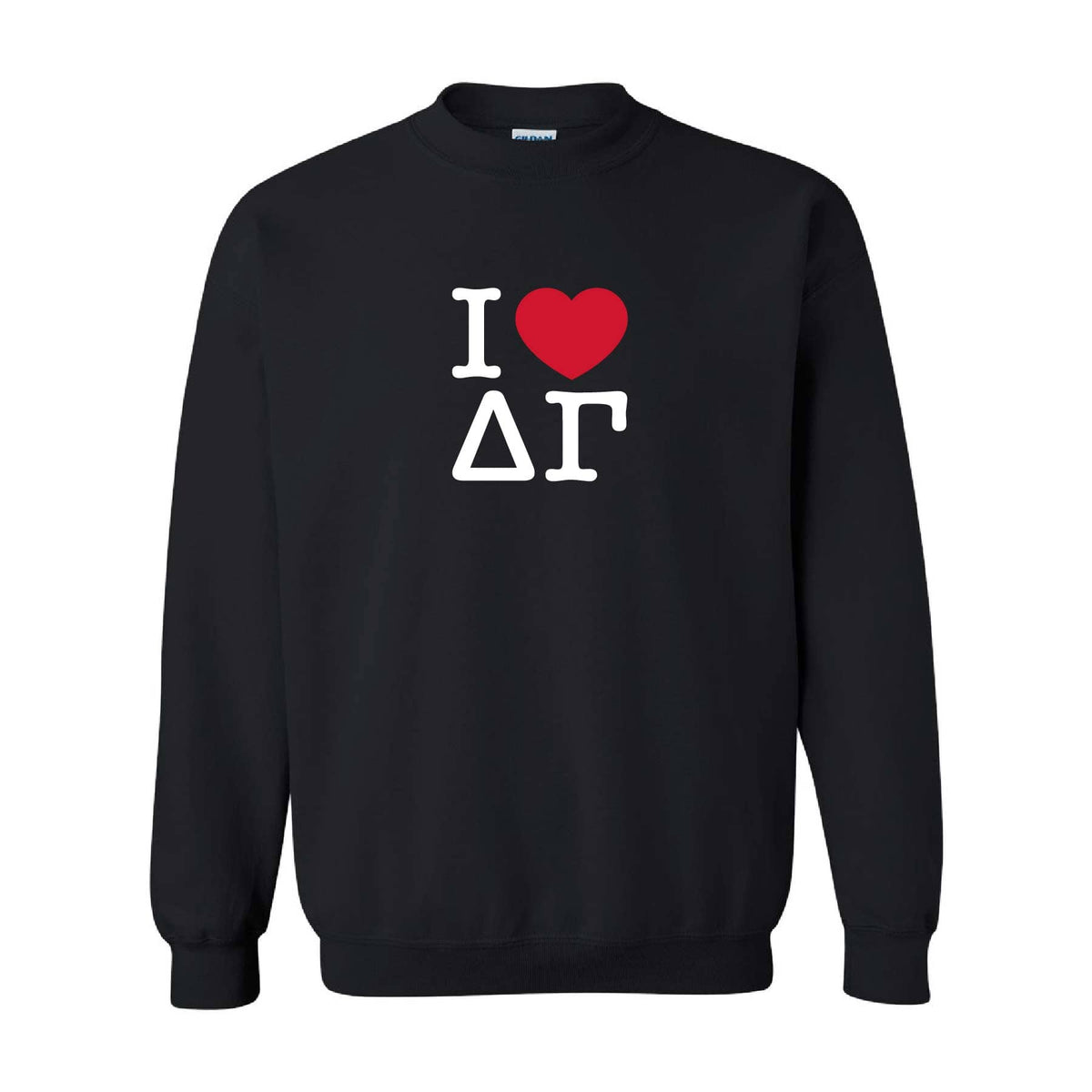 Ali & Ariel Black Embroidered Big Apple Crewneck Delta Gamma / Medium