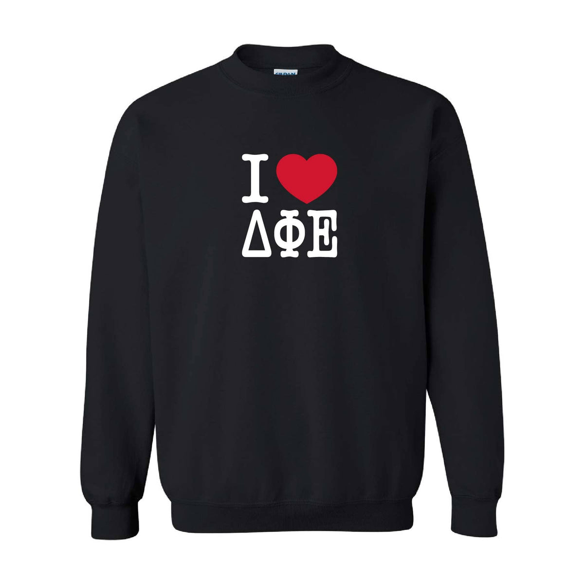 Ali & Ariel Black Embroidered Big Apple Crewneck Delta Phi Epsilon / Medium