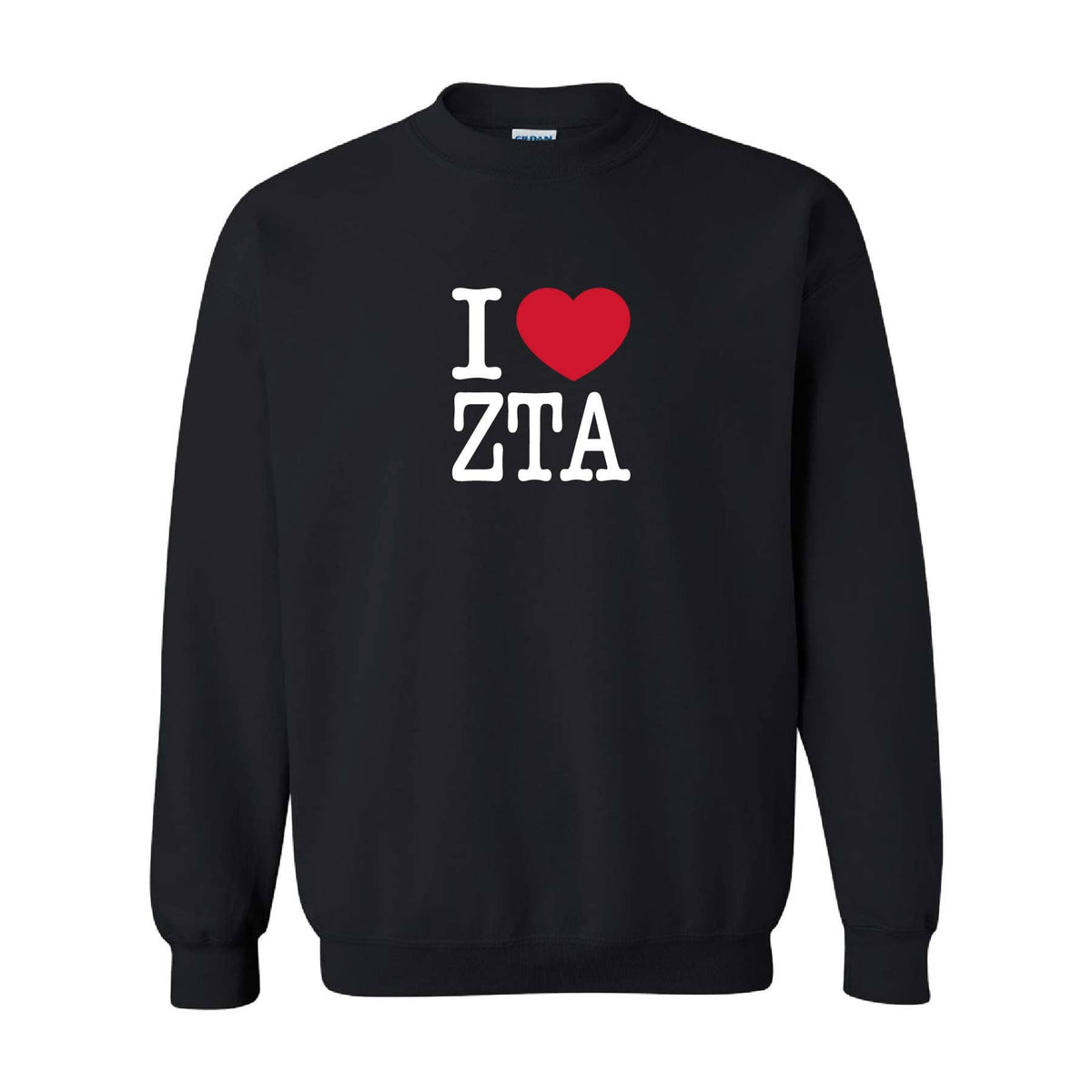 Ali & Ariel Black Embroidered Big Apple Crewneck Zeta Tau Alpha / Medium