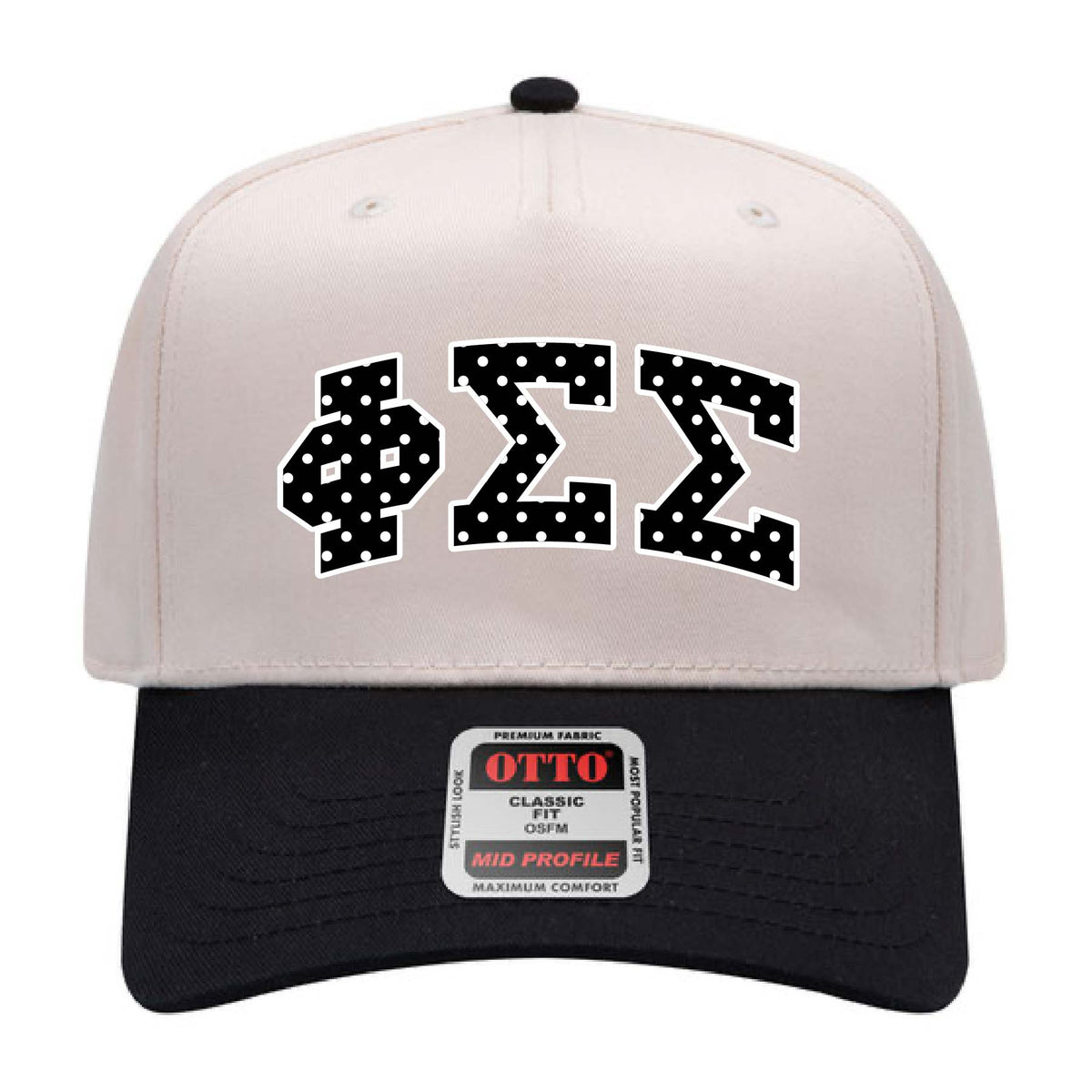 Polka Dot Embroidered Baseball Cap Polka Dot Baseball Hat | Disc Golf Hat | Ladies First Disc Golf main image 2
