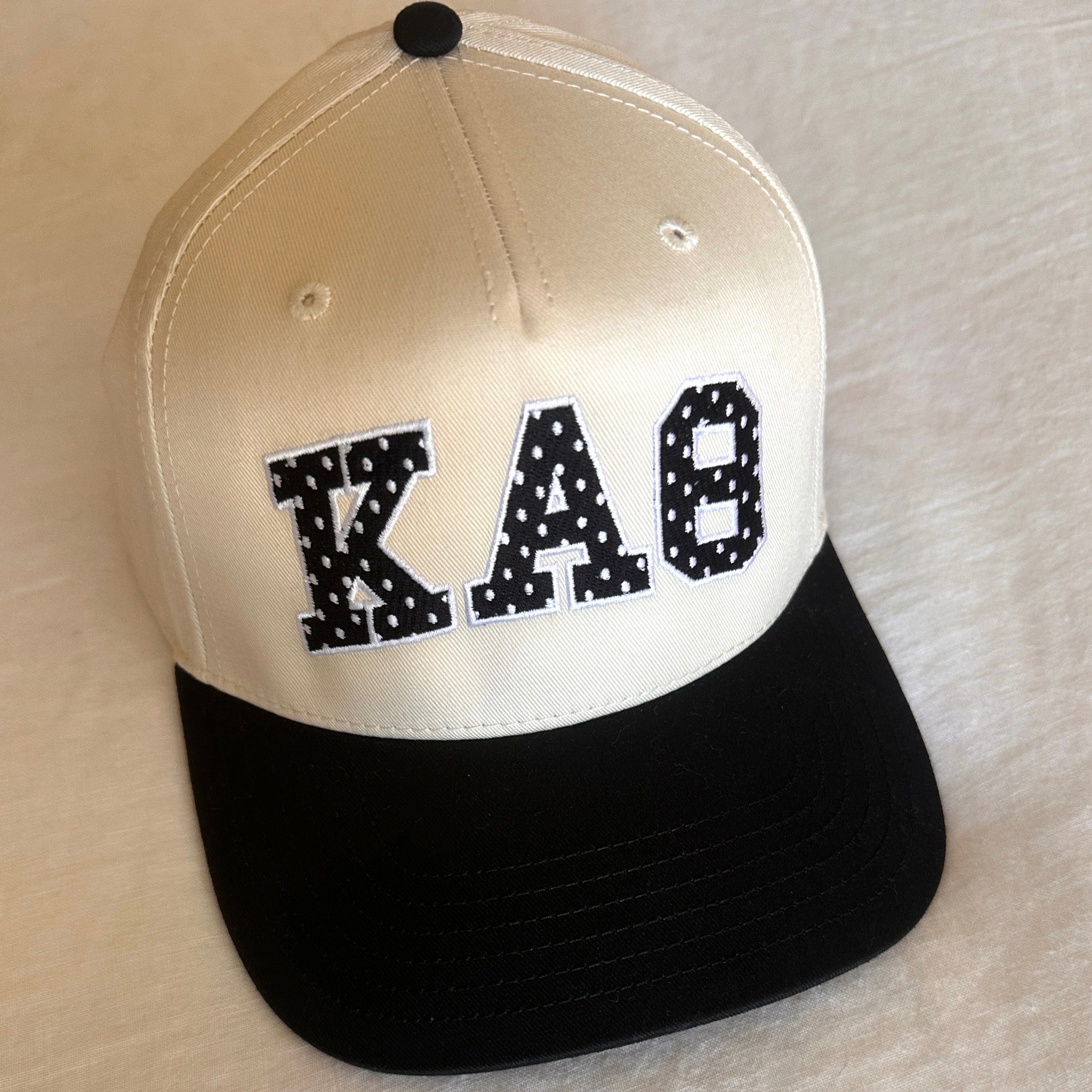 Ali & Ariel Black Polka Dot Embroidered Snapback Hat