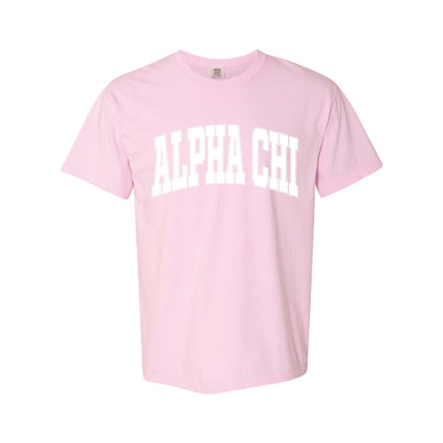 Ali & Ariel Blossom Comfort Colors Collegiate Tee Alpha Chi Omega / Medium